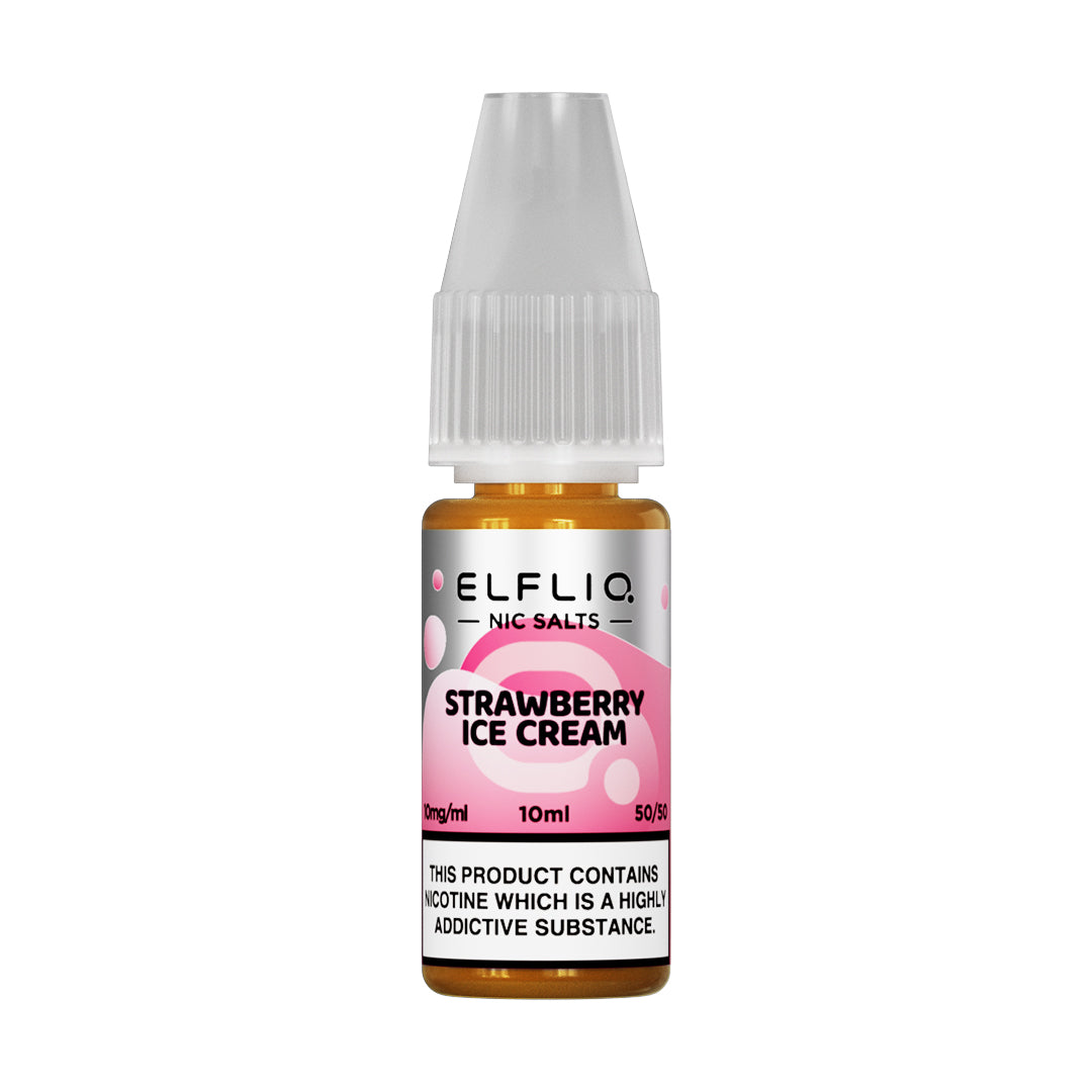 Elf Bar ELFLIQ - Nic Salt - Strawberry Ice Cream [10mg]-0