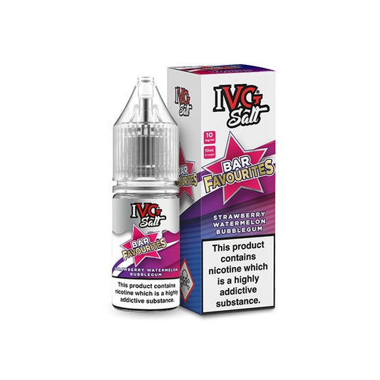 IVG - Nic Salt - Bar Favourites - Strawberry Watermelon Bubblegum [10mg]-0