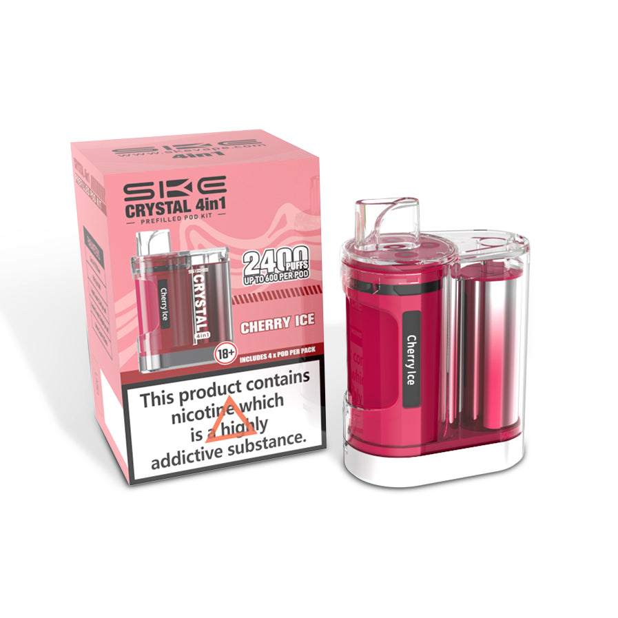 SKE CRYSTAL 4in1 2400 Pre Filled Pod Kit - [Cherry Ice 20mg]-0