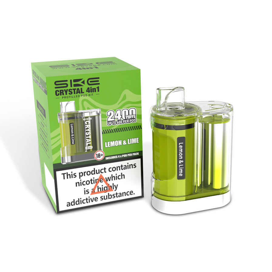 SKE CRYSTAL 4in1 2400 Pre Filled Pod Kit - [Lemon and Lime 20mg]-0