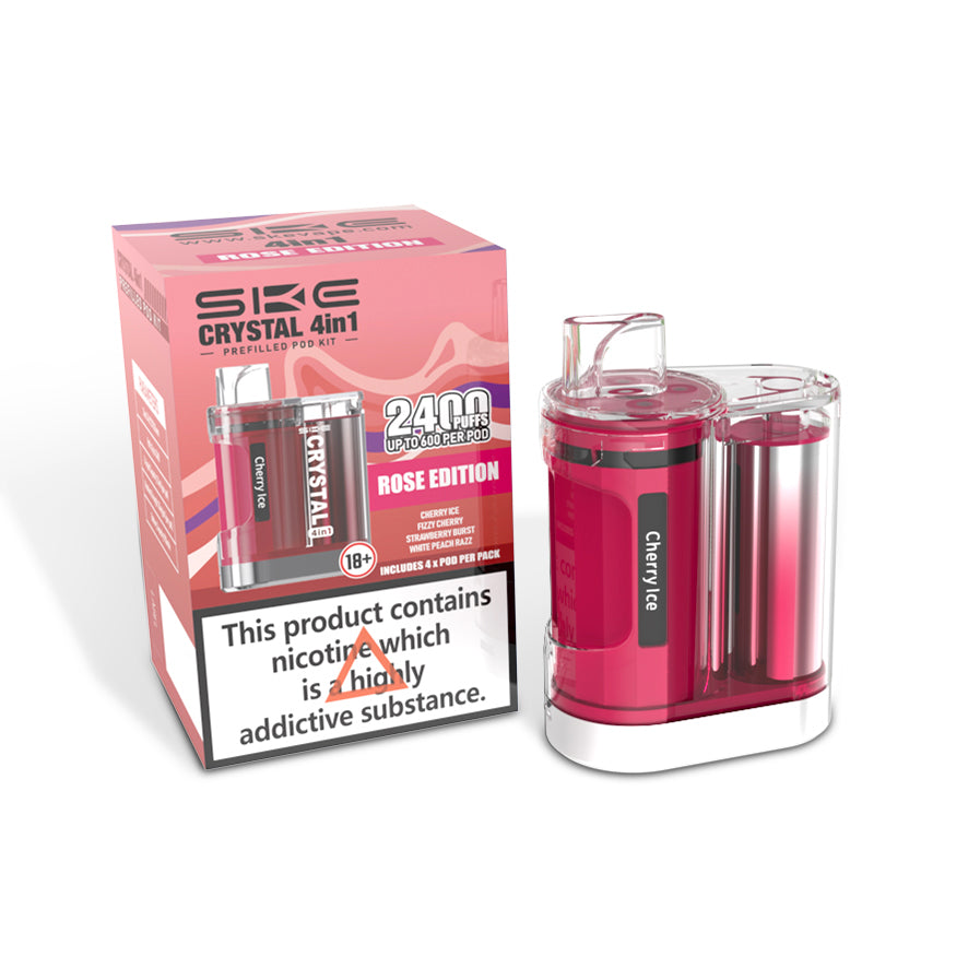 SKE CRYSTAL 4in1 2400 Pre Filled Pod Kit - [Rose Edition 20mg]-0