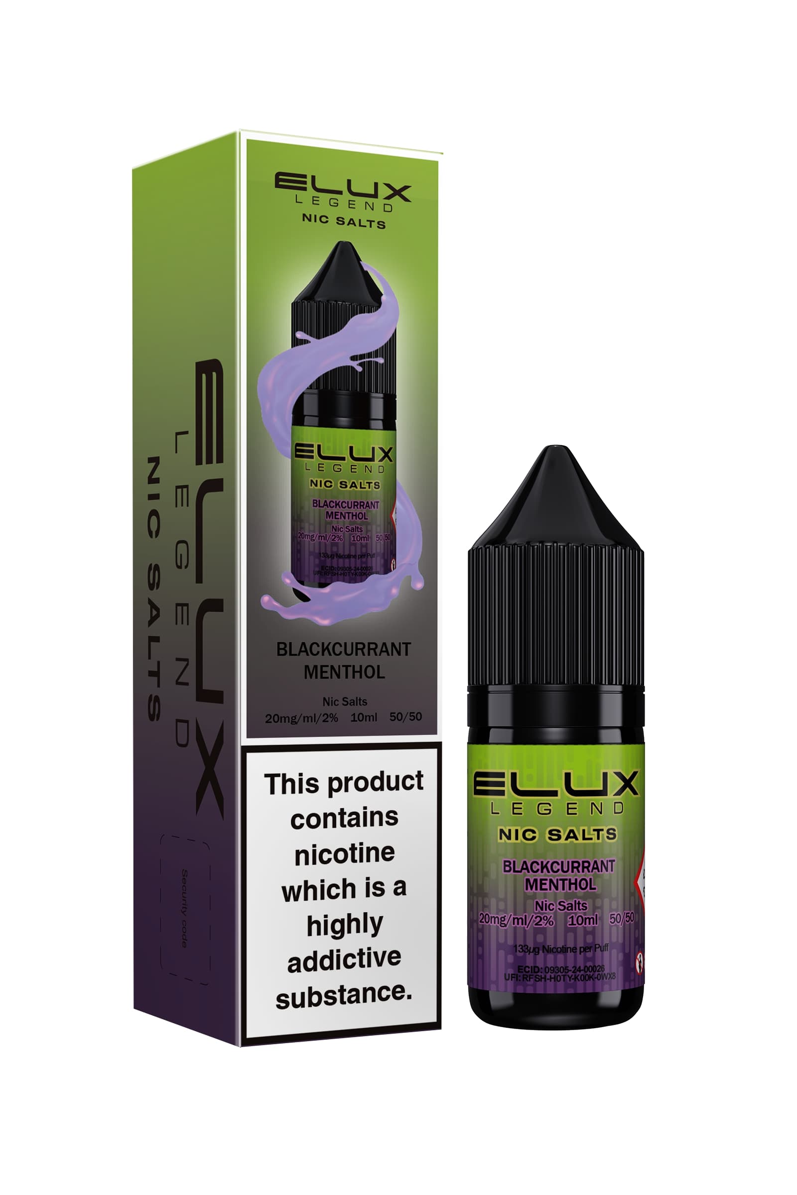 Elux - Nic Salt - Blackcurrant Menthol [10mg]-0