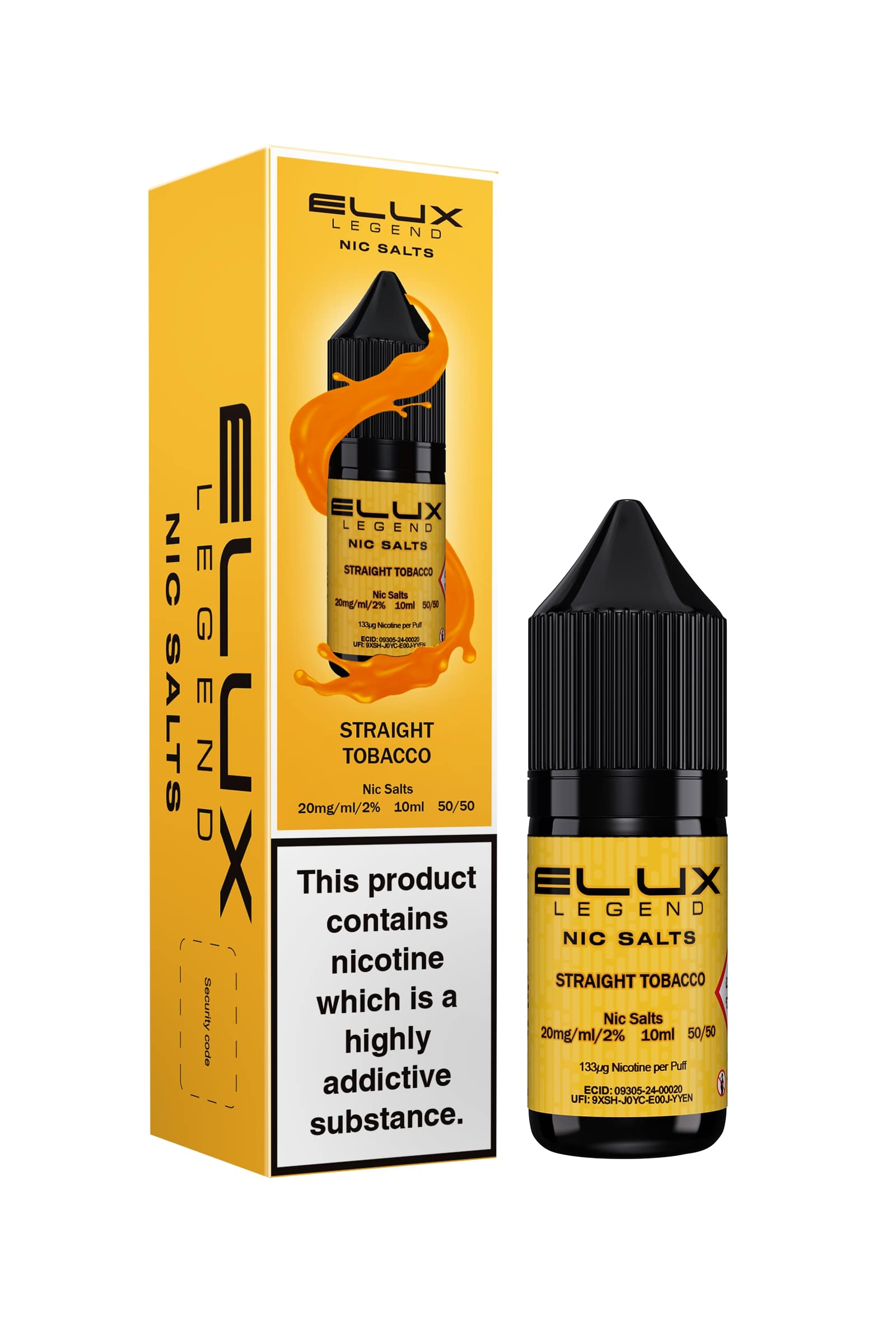 Elux - Nic Salt - Straight Tobacco [10mg]-0