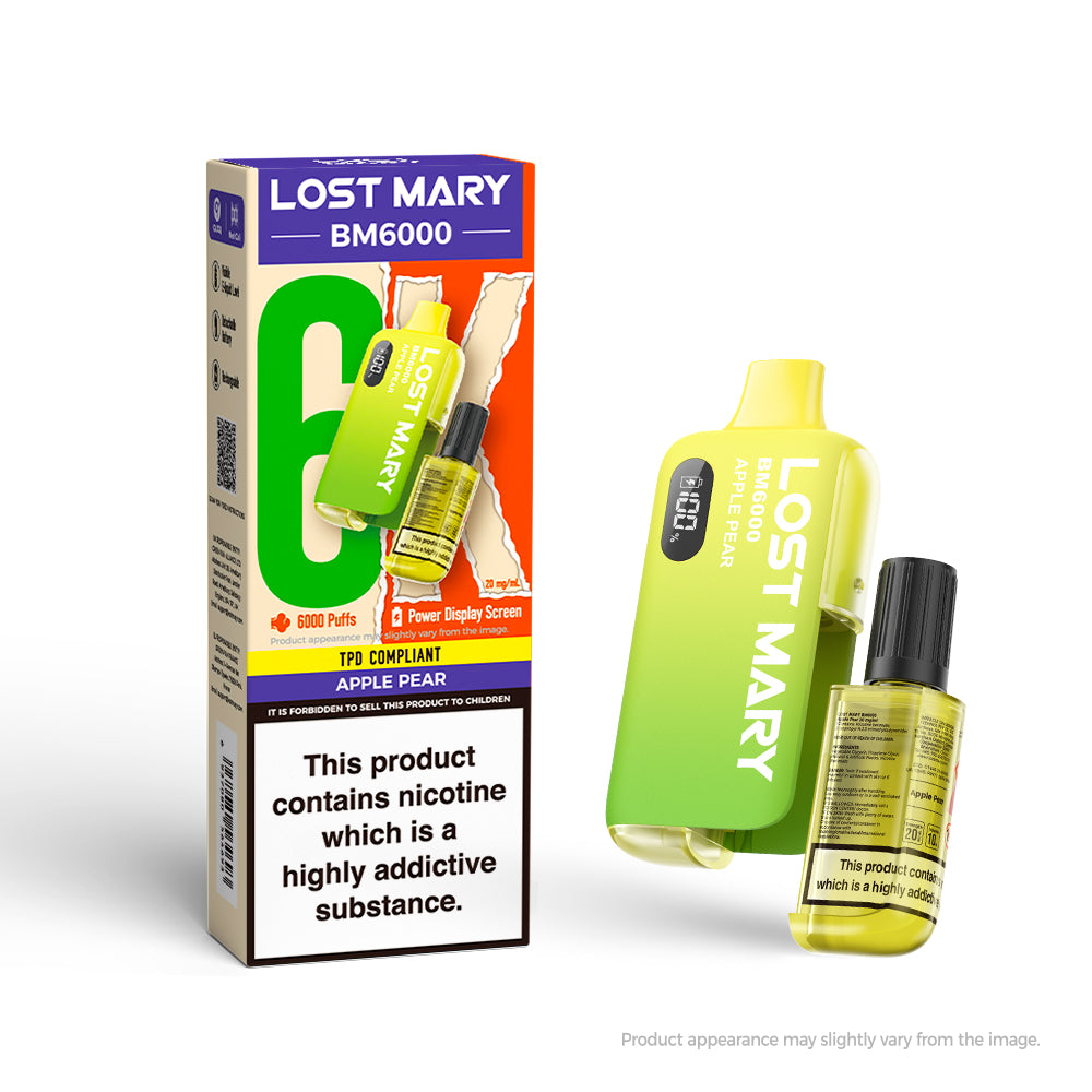 Lost Mary BM6000 Rechargeable Pod - Apple Pear [20MG]