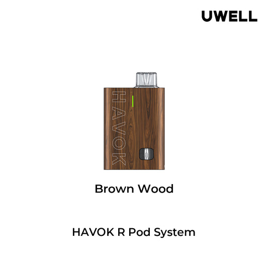 Uwell Havok R Pod Kit [Brown Wood]-0