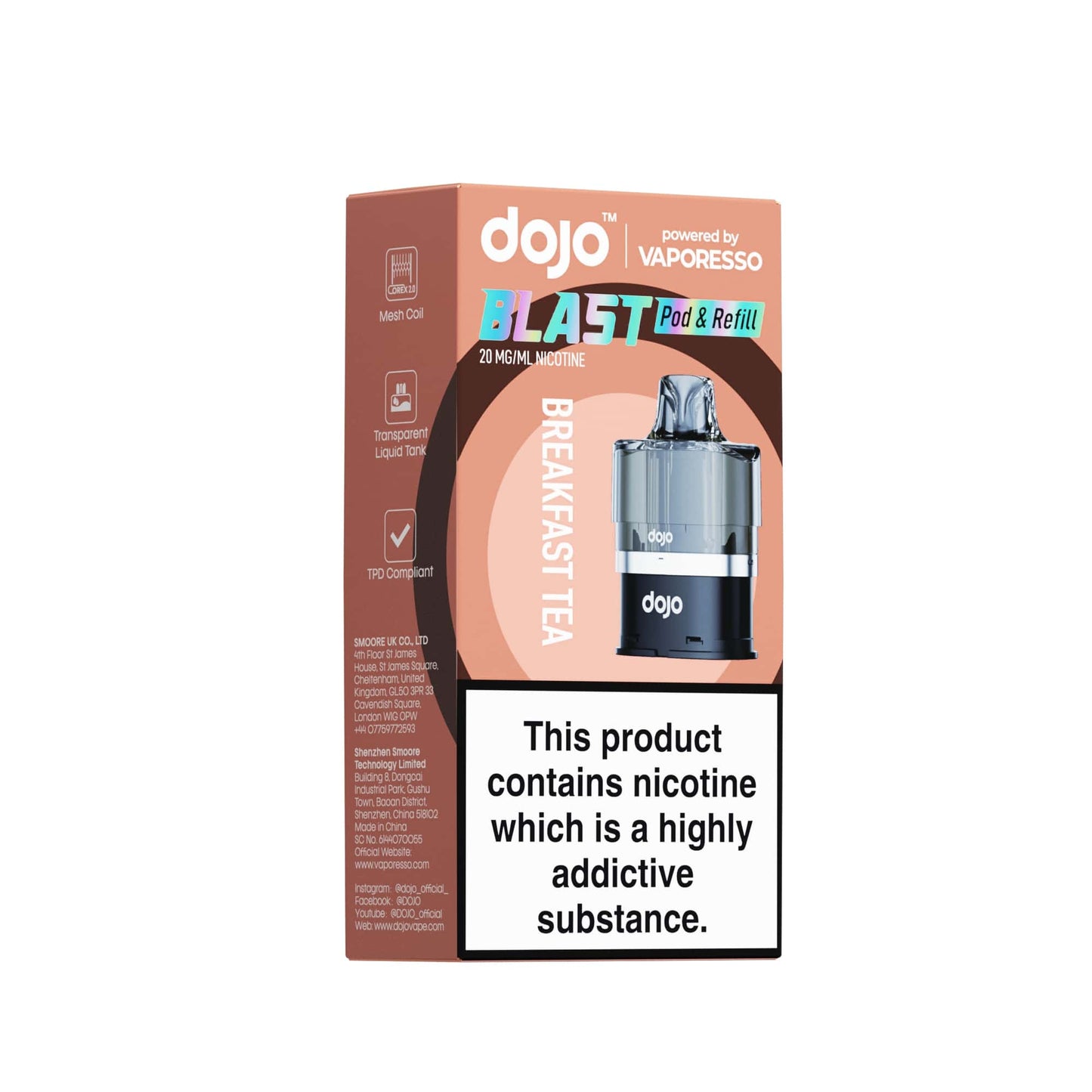 DOJO BLAST 6000 Pod (Powered by Vaporesso) & Refill