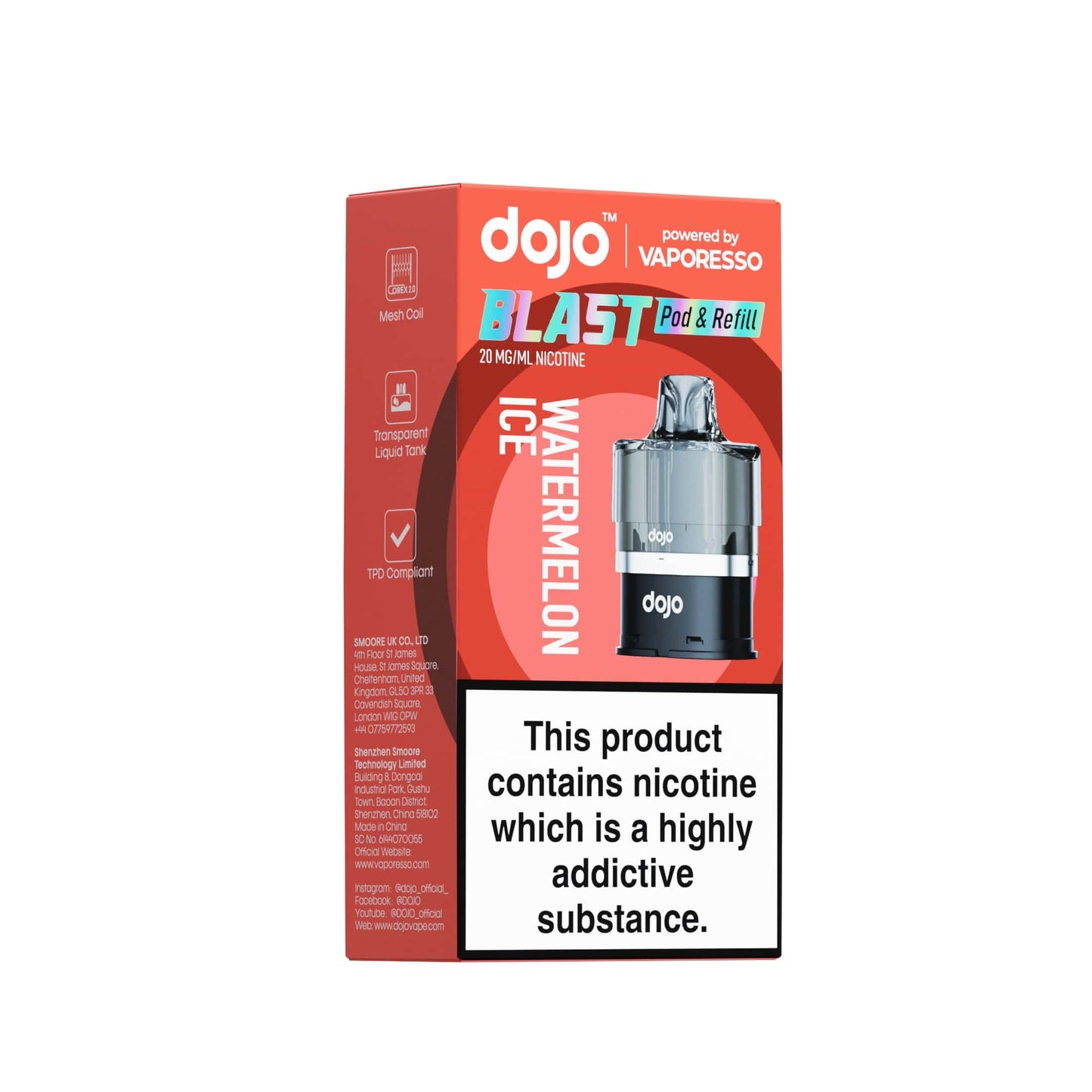 DOJO BLAST 6000 Pod (Powered by Vaporesso) & Refill