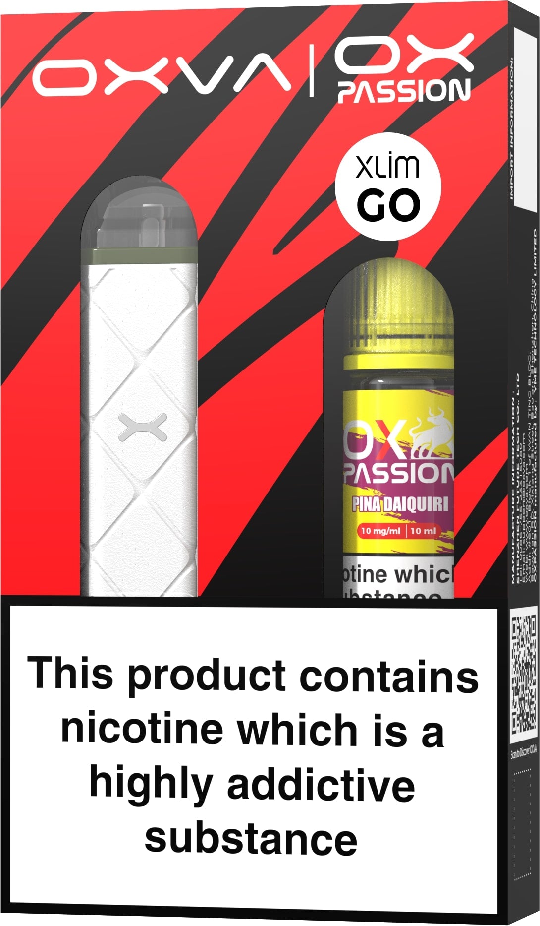 Oxva Xlim Go Pod Kit and Ox Passion