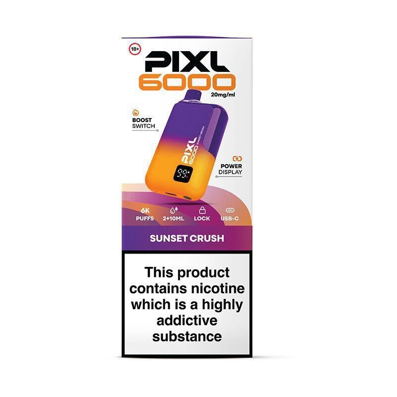 Pixl 6000 Rechargeable Pod - Sunset Crush [20MG]