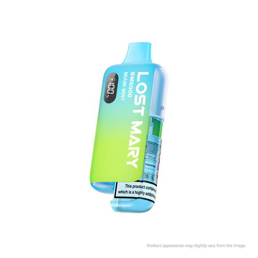 Lost Mary BM6000 Rechargeable Pod - Miami Mint [20mg]