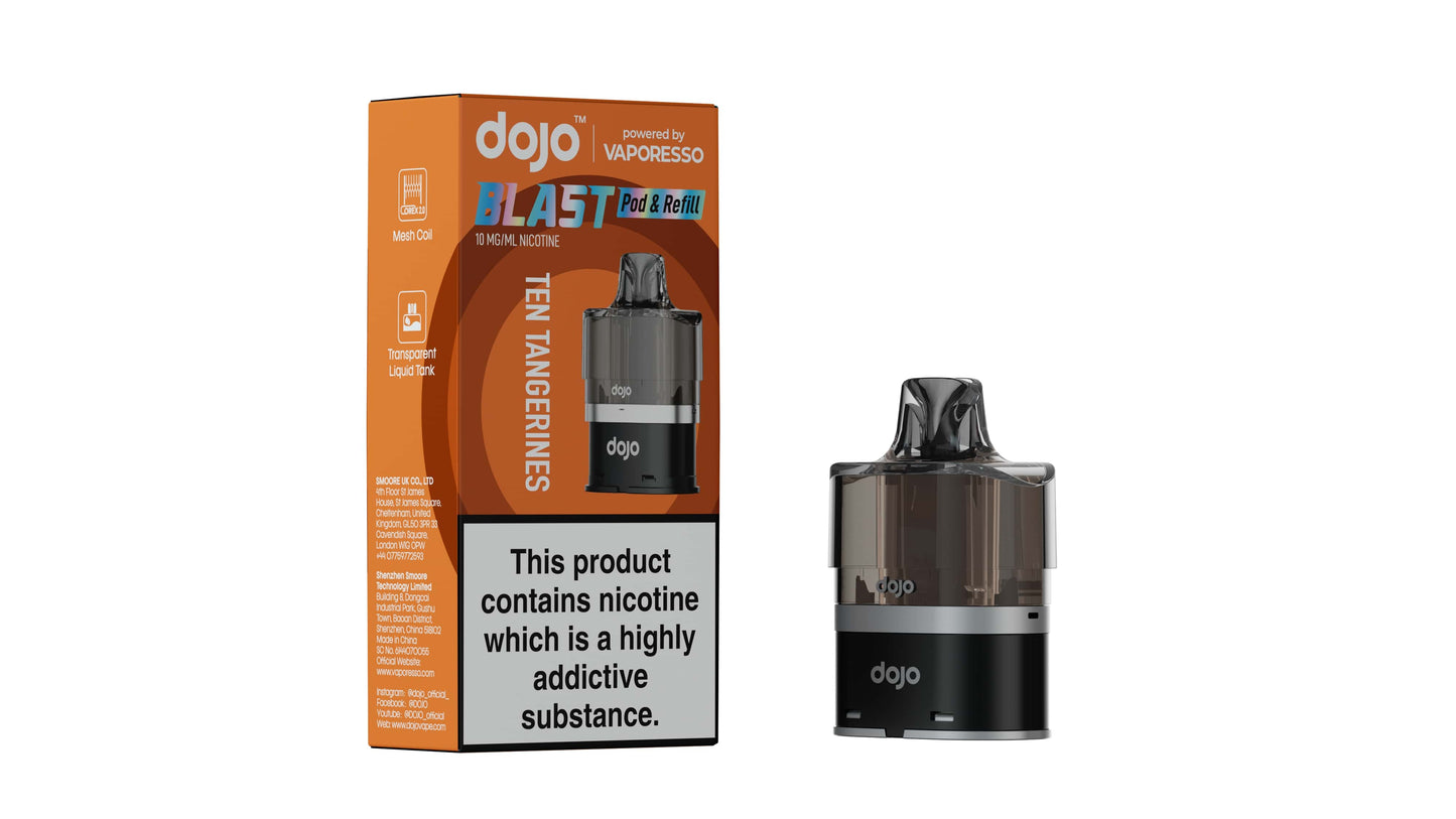 DOJO BLAST 6000 Pod & Refill (Powered by Vaporesso) - Ten Tangerines